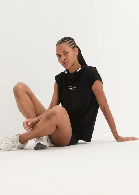 T-shirt de sport avec capuche
