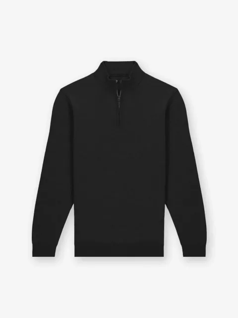 IZAC - Pull col zip noir