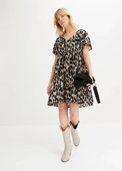 Robe-tunique en viscose fluide
