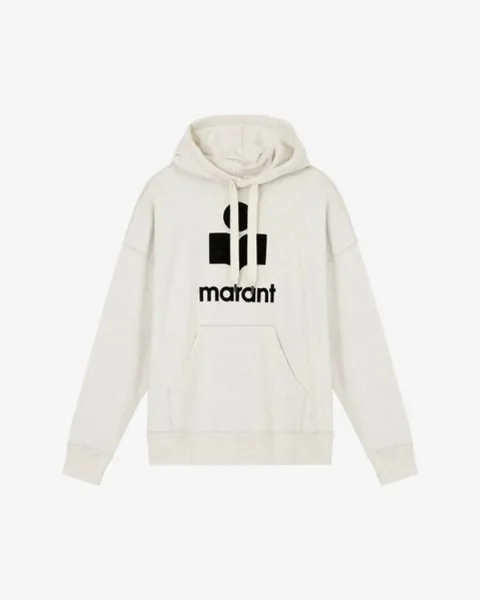 Sweatshirt Oversize A Capuche Logo Miley - Homme - Écru - Taille XL