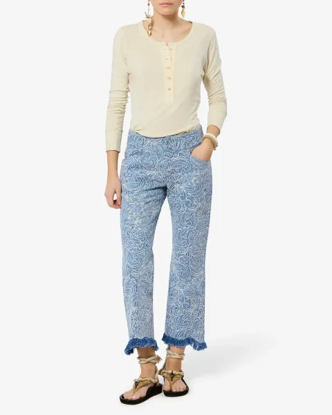 Pantalon Ombeline - Femme - Bleu - Taille 40