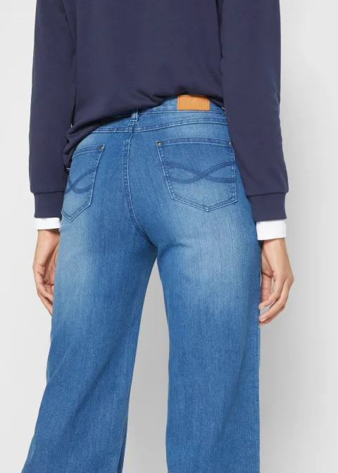 Jean large taille haute