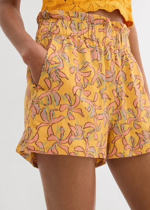 Short en coton et viscose