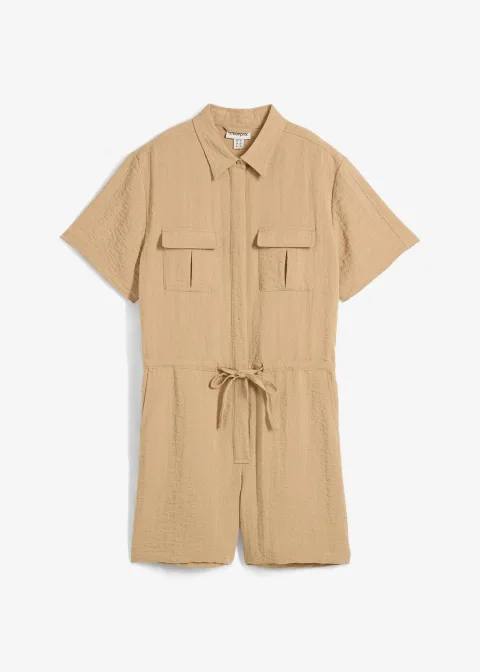 Combishort en viscose mélangée