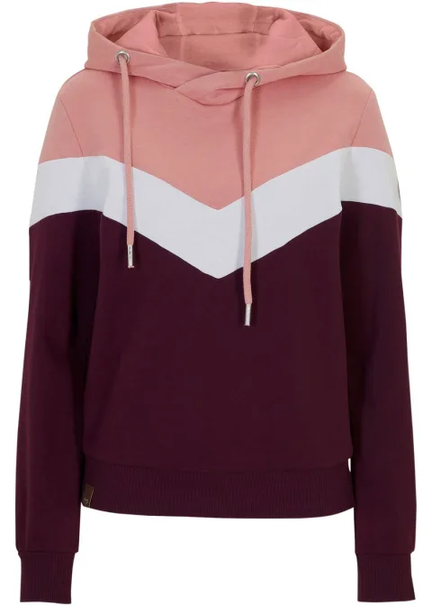 Sweat-shirt à capuche et grand col