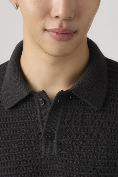 Levi's Pull Polo Laguna - Homme - Noir / Dark Phantom - XL