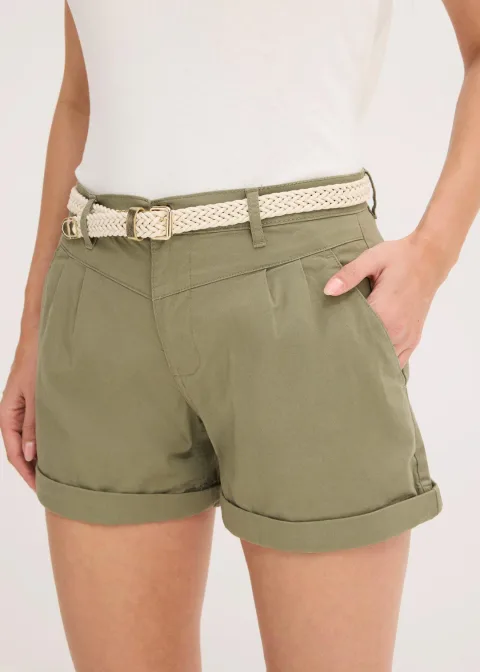 Short en coton extensible