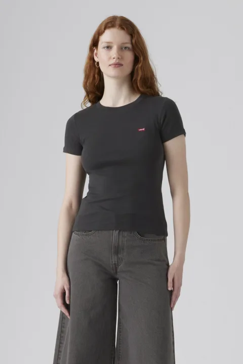 Levi's T Shirt Essential (lot De 2) - Femme - Multicolore / 2 Pack Tee White + & Anthracite Night - 2XS