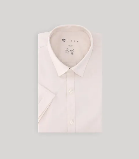 IZAC - Chemise ville unie beige