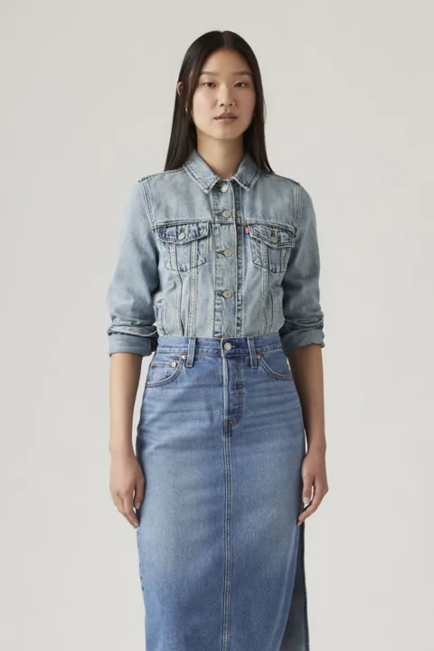 Levi's Veste Trucker Original - Femme - Blanc / Blank Impact - L