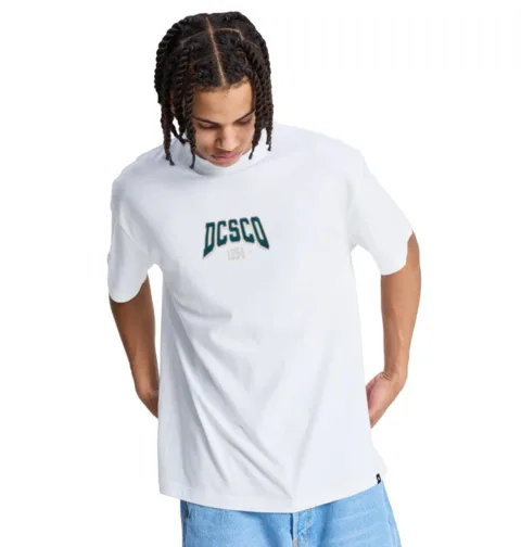 Crown College - T-Shirt à manches courtes Blanc Homme