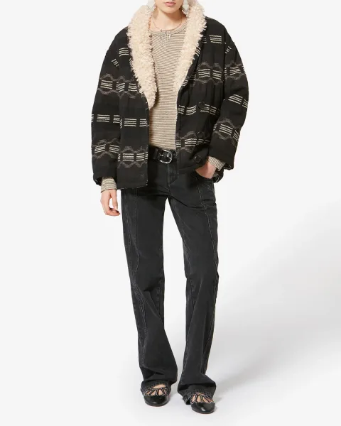 Manteau Qayla - Femme - Noir Délavé - Taille 44 - Marant Étoile
