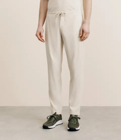 IZAC - Pantalon élastiqué beige