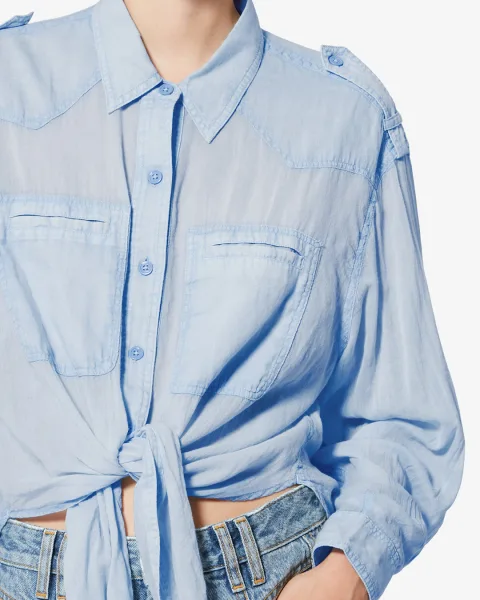 Chemise Valiane - Femme - Bleu Clair - Taille 44 - Marant Étoile