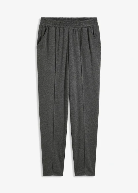 Pantalon élastiqué avec nervures devant