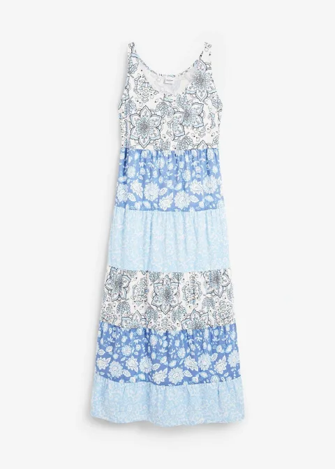 Robe longue en jersey coton