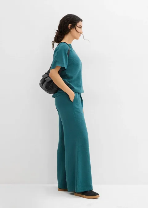 Blouse oversize à base élastiquée
