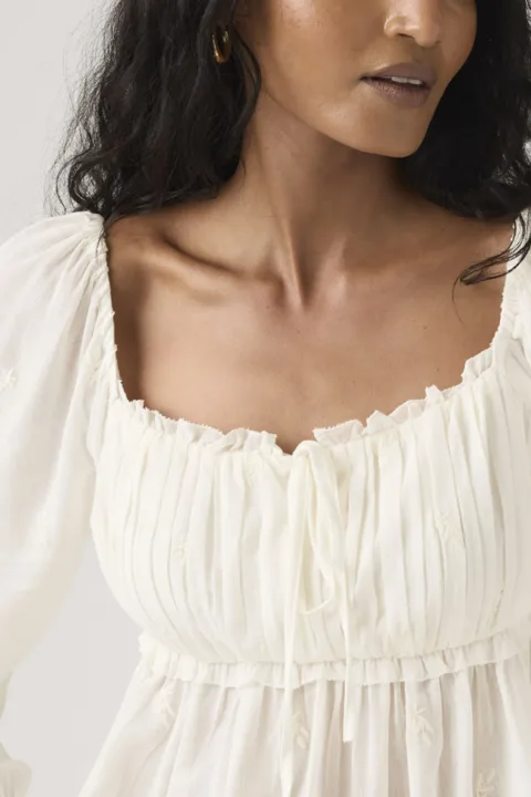 Levi's Blouse Manche Longue Boho Ottie - Femme - Blanc / Egret - XS