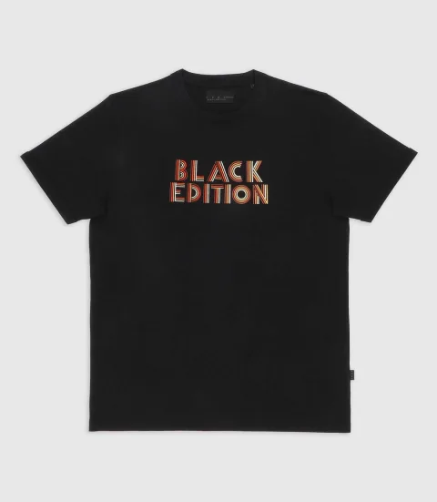 IZAC - T-shirt à manches courtes à imprimé noir GARY