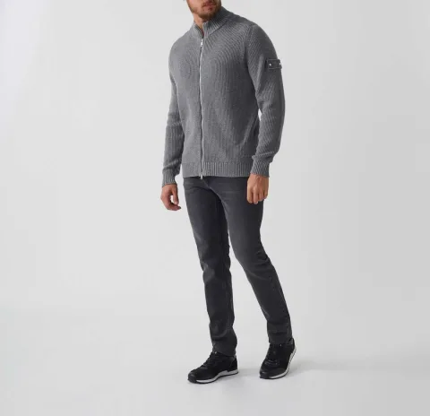 IZAC - Gilet zippé gris ''SWsami''