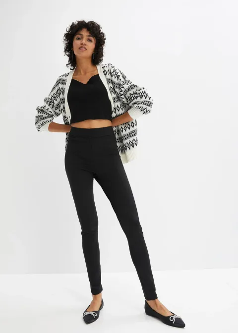 Legging thermique taille haute à large ceinture élastiquée