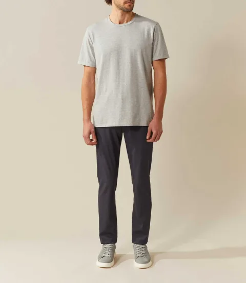IZAC - T shirt col rond gris-chine ''Xana''