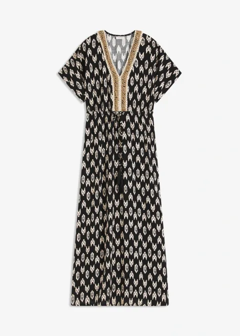 Robe longue en viscose fluide