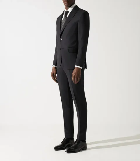 IZAC - Pantalon ville laine noir LIBRE