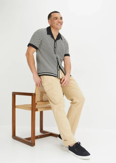 Chemise manches courtes en lin majoritaire