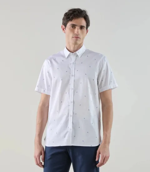 IZAC - Chemise fantaisie blanche