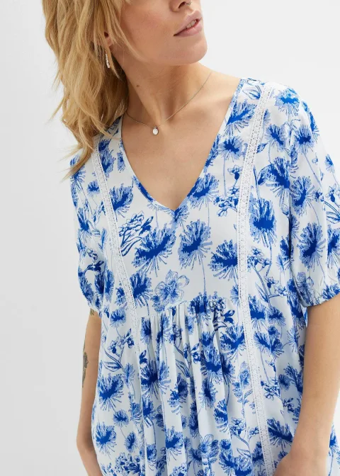 Robe courte en viscose