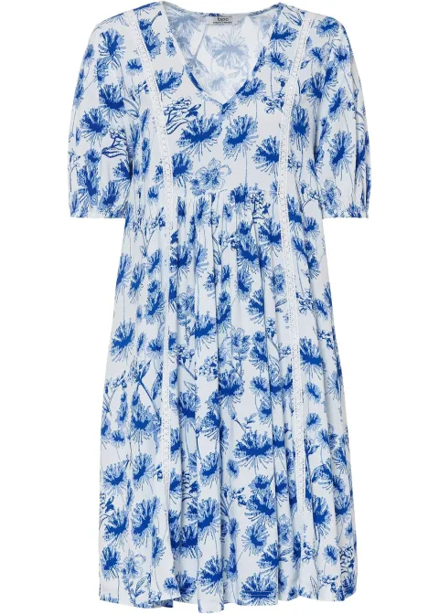 Robe courte en viscose