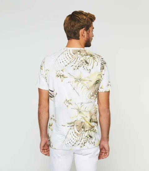 IZAC - T-shirt à imprimé blanc ''Guven''