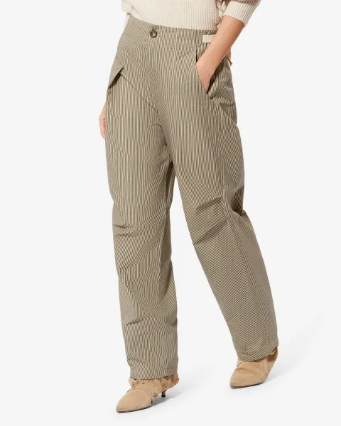 Pantalon Ceryne - Femme - Beige-kaki - Taille 42 - Marant Étoile
