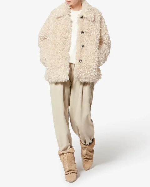 Manteau Tarvey - Femme - Écru - Taille 40 - Marant Étoile