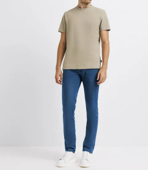 IZAC - T-shirt col rond kaki