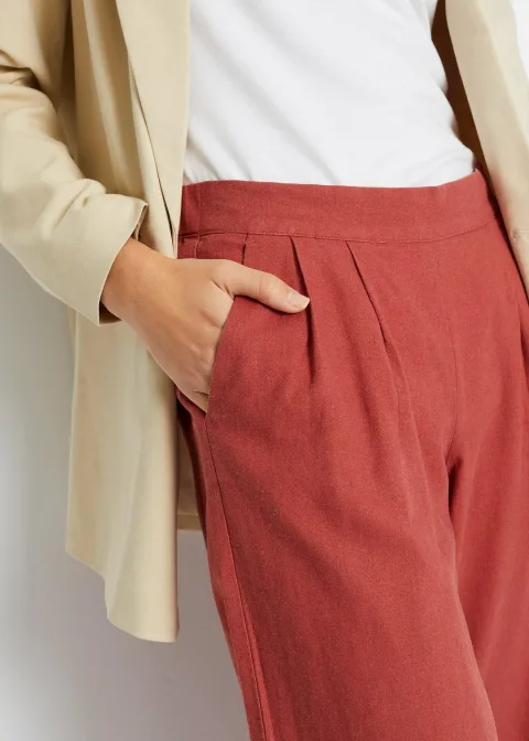Pantalon en lin majoritaire