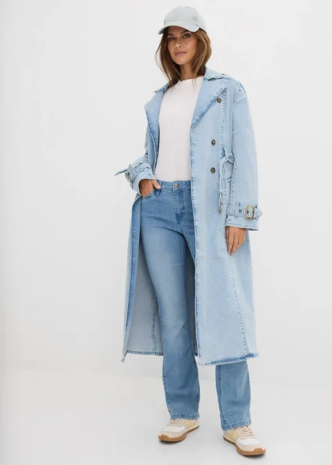 Jean bootcut taille mi-haute, extensible