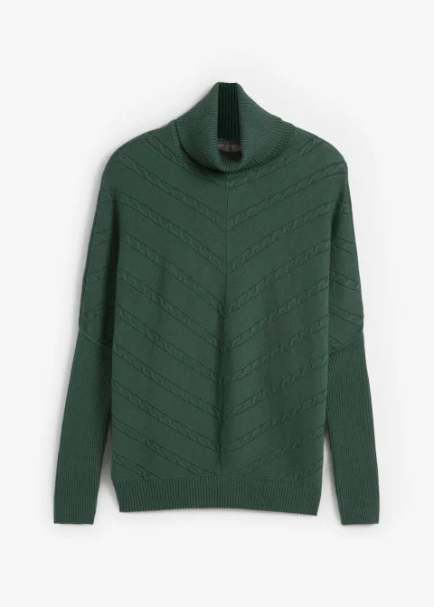 Pull col roulé