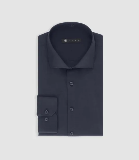 IZAC - Chemise regular marine PEYO