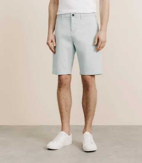 IZAC - Bermuda coton stretch vert