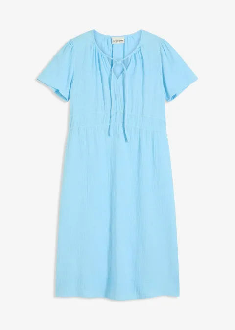 Robe tunique en gaze de coton