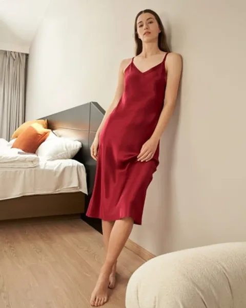 LILYSILK Chemise De nuit En Soie Robe Sexy Pour Femme