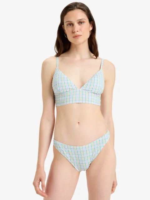 Lima Check - Bas de bikini couvrance classique Blanc Femme