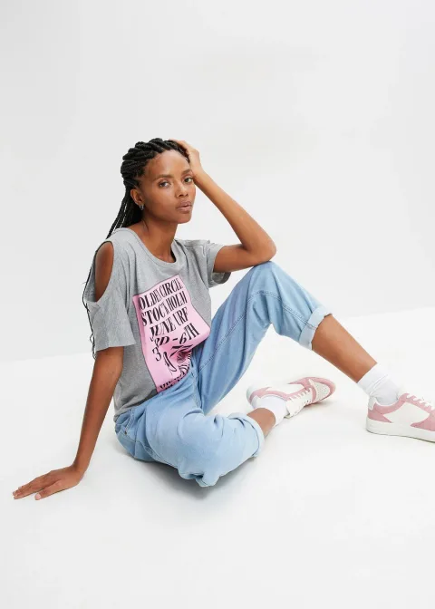 T-shirt avec découpes