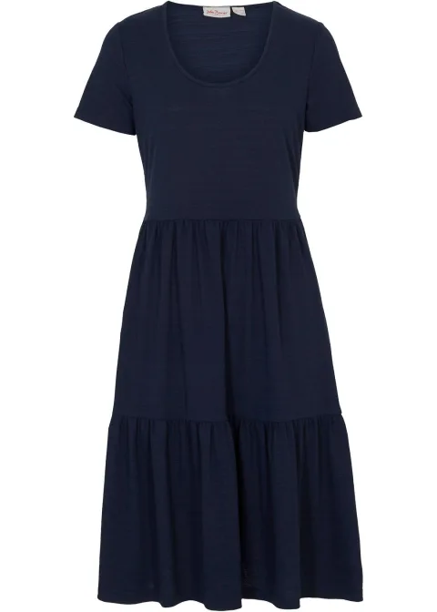 Robe en jersey texturé