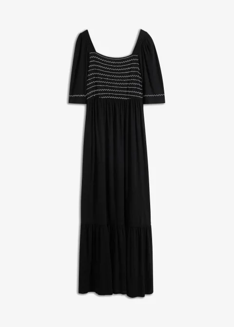 Robe longue et fluide en viscose extensible