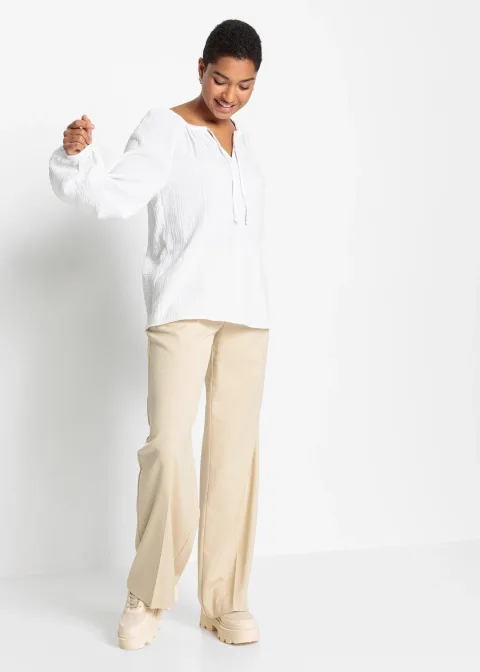 Blouse ample en gaze de coton