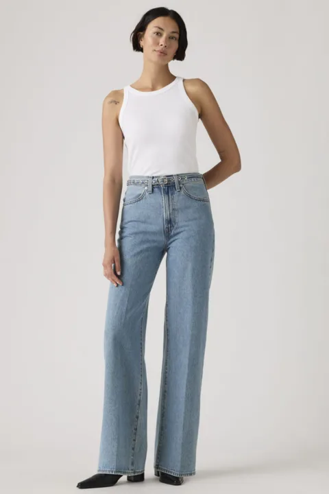 Levi's Jean Ribcage Wide Leg Avec Ceinture - Femme - Bleu / Multiple Options - 33X32