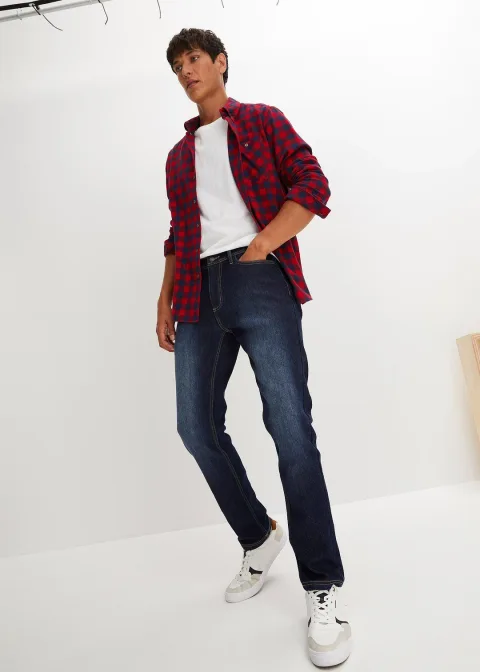 Jean extensible Regular avec doublure thermique, droit